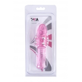 Стимулирующая розовая насадка с шишечками и шипами - 13,5 см. - Toyfa Basic - в Северске купить с доставкой