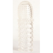 Прозрачная закрытая гелевая насадка - 13,5 см. - Toyfa Basic - в Северске купить с доставкой