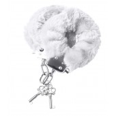 Наручники с белой меховой опушкой - ToyFa - купить с доставкой в Северске
