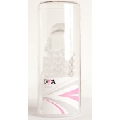 Гелевая прозрачная насадка с 2 отростками - 13 см. - Toyfa Basic - в Северске купить с доставкой