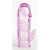 Фиолетовая насадка с коготком и шипами - 13 см. - Toyfa Basic - в Северске купить с доставкой