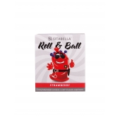 Стимулирующий презерватив-насадка Roll   Ball Strawberry - Sitabella - купить с доставкой в Северске