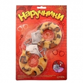 Металлические наручники с леопардовой плюшевой отделкой - Сима-Ленд - купить с доставкой в Северске