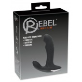 Черный вибромассажер простаты с функцией римминга Plug with Perineum Stimulator - 16,6 см. - Orion - в Северске купить с доставкой