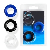 Набор из трех разноцветных эрекционных колец Erowoman-Eroman - Erowoman-Eroman - в Северске купить с доставкой