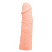 Закрытая телесная насадка-фаллос - 17 см. - Sex Expert - в Северске купить с доставкой