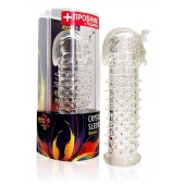 Закрытая прозрачная насадка на пенис Crystal Sleeve Faraon - 13,5 см. - Erowoman-Eroman - в Северске купить с доставкой
