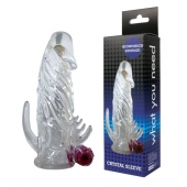 Закрытая прозрачная вибронасадка на пенис Crystal Sleeve Vibe - Erowoman-Eroman - в Северске купить с доставкой