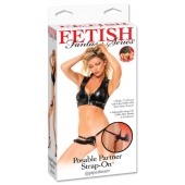 Черный податливый страпон Posable Partner Strap-On - 17,8 см. - Pipedream - купить с доставкой в Северске