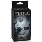Черный кляп с дырочками Breathable Ball Gag - Pipedream - купить с доставкой в Северске
