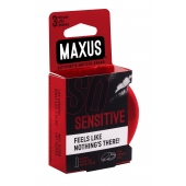 Ультратонкие презервативы в железном кейсе MAXUS Sensitive - 3 шт. - Maxus - купить с доставкой в Северске