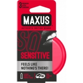 Ультратонкие презервативы в железном кейсе MAXUS Sensitive - 3 шт. - Maxus - купить с доставкой в Северске