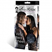 Черная виниловая ткань-простынь для эротических игр - Lux Fetish - купить с доставкой в Северске
