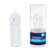 Закрытая рельефная насадка Crystal sleeve с усиками - 12 см. - Erowoman-Eroman - в Северске купить с доставкой