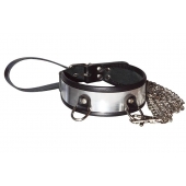 Стильный ошейник с металлическим блеском и поводком - Sitabella - купить с доставкой в Северске