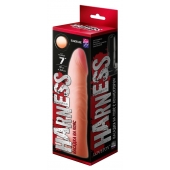 Телесная насадка на Harness с коннектором BLACK LINE - 18,5 см. - LOVETOY (А-Полимер) - купить с доставкой в Северске