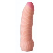 Телесная изогнутая насадка на Harness с коннектором BLACK LINE - 17 см. - LOVETOY (А-Полимер) - купить с доставкой в Северске