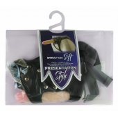 Черный пояс-трусики с двумя насадками Soft-Dolli - 16,5 и 10,5 см. - LOVETOY (А-Полимер) - купить с доставкой в Северске