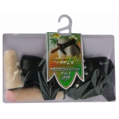 Черный пояс-трусики с двумя насадками  Экзотик-Linda  - 15,5 и 10,5 см. - LOVETOY (А-Полимер) - купить с доставкой в Северске