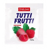 Пробник гель-смазки Tutti-frutti с малиновым вкусом - 4 гр. - Биоритм - купить с доставкой в Северске