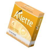 Презервативы Arlette Dotted с точечной текстурой - 3 шт. - Arlette - купить с доставкой в Северске