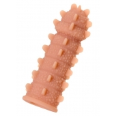 Телесная реалистичная насадка KOKOS Extreme Sleeve 04 с дополнительной стимуляцией - 12,7 см. - KOKOS - в Северске купить с доставкой