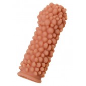 Телесная реалистичная насадка KOKOS Extreme Sleeve 08 с дополнительной стимуляцией - 12,7 см. - KOKOS - в Северске купить с доставкой