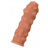 Телесная реалистичная насадка KOKOS Extreme Sleeve 11 с дополнительной стимуляцией - 12,7 см. - KOKOS - в Северске купить с доставкой