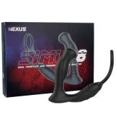 Черная анальная пробка NEXUS SIMUL8 с фиксацией на теле кольцами - Nexus Range - в Северске купить с доставкой
