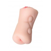 Телесный двусторонний мастурбатор Rich Fruit - вагина и анус - ToyFa - в Северске купить с доставкой