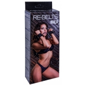 Черные кожаные наручники Naila - Rebelts - купить с доставкой в Северске