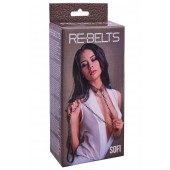 Коричневый поводок и чокер с кольцом Sofi - Rebelts - купить с доставкой в Северске