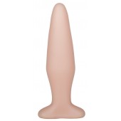 Телесная конусообразная пробка - 14 см. - LOVETOY (А-Полимер)