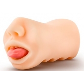 Телесный мастурбатор-ротик с язычком Oral Anne - Blush Novelties - в Северске купить с доставкой