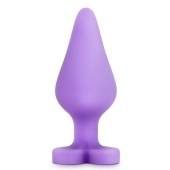 Фиолетовая анальная пробка Naughty Candy Heart Do Me Now - 8,9 см. - Blush Novelties - купить с доставкой в Северске