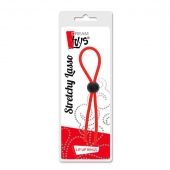 Красное эрекционное лассо с одной бусиной-утяжкой STRETCHY THIN LASSO - Dream Toys - в Северске купить с доставкой