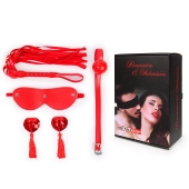 Пикантный набор БДСМ из 4 предметов в красном цвете - Notabu - купить с доставкой в Северске