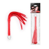 Красная плеть с рукоятью в оплетке - 28 см. - Notabu - купить с доставкой в Северске
