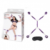 Фиолетовый набор фиксаций на кровати Classic Bedspreader - Lux Fetish - купить с доставкой в Северске