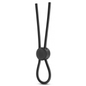 Черное силиконовое лассо на пенис SILICONE LOOP COCK RING - Blush Novelties - в Северске купить с доставкой