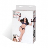 Чёрные манжеты для фиксации на кровати Bondage Bed Strap - Lux Fetish - купить с доставкой в Северске