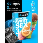 Презервативы для орального секса DOMINO Sweet Sex с ароматом мороженого - 3 шт. - Domino - купить с доставкой в Северске