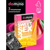 Презервативы для орального секса DOMINO Sweet Sex с ароматом манго - 3 шт. - Domino - купить с доставкой в Северске