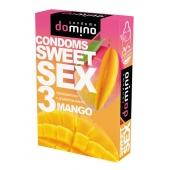 Презервативы для орального секса DOMINO Sweet Sex с ароматом манго - 3 шт. - Domino - купить с доставкой в Северске