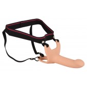 Силиконовый полый страпон на ремнях Silicone Strap-on - 16 см. - Orion - купить с доставкой в Северске