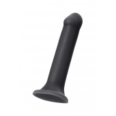 Черный фаллос на присоске Silicone Bendable Dildo XL - 20 см. - Strap-on-me - купить с доставкой в Северске