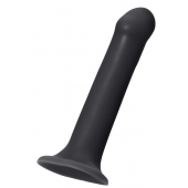 Черный фаллос на присоске Silicone Bendable Dildo XL - 20 см. - Strap-on-me - купить с доставкой в Северске