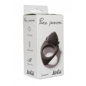 Черное эрекционное виброкольцо Pure Passion Sunset - Lola Games - в Северске купить с доставкой
