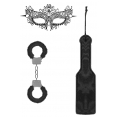 Черный игровой набор Introductory Bondage Kit №4 - Shots Media BV - купить с доставкой в Северске
