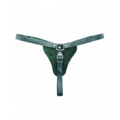 Изумрудные трусики с кольцом для страпона Ladys Arsenal - БДСМ Арсенал - купить с доставкой в Северске